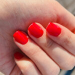 esmalte vermelho elegante